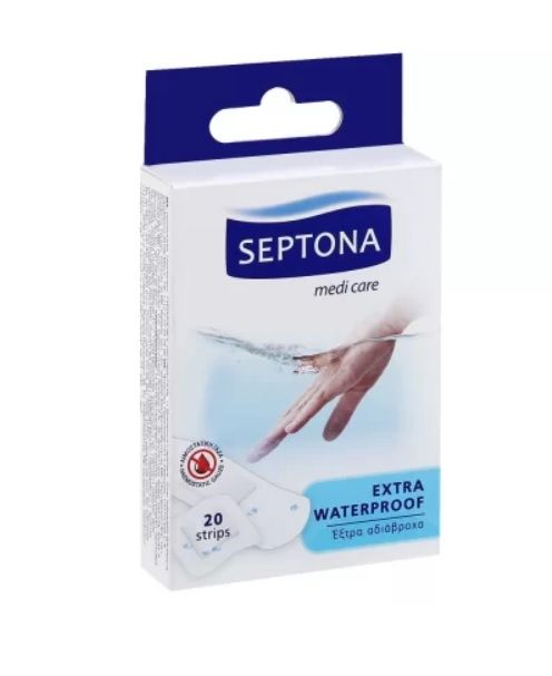Septona Extra Waterproof Водоустойчив пластир аква протект 20 бр