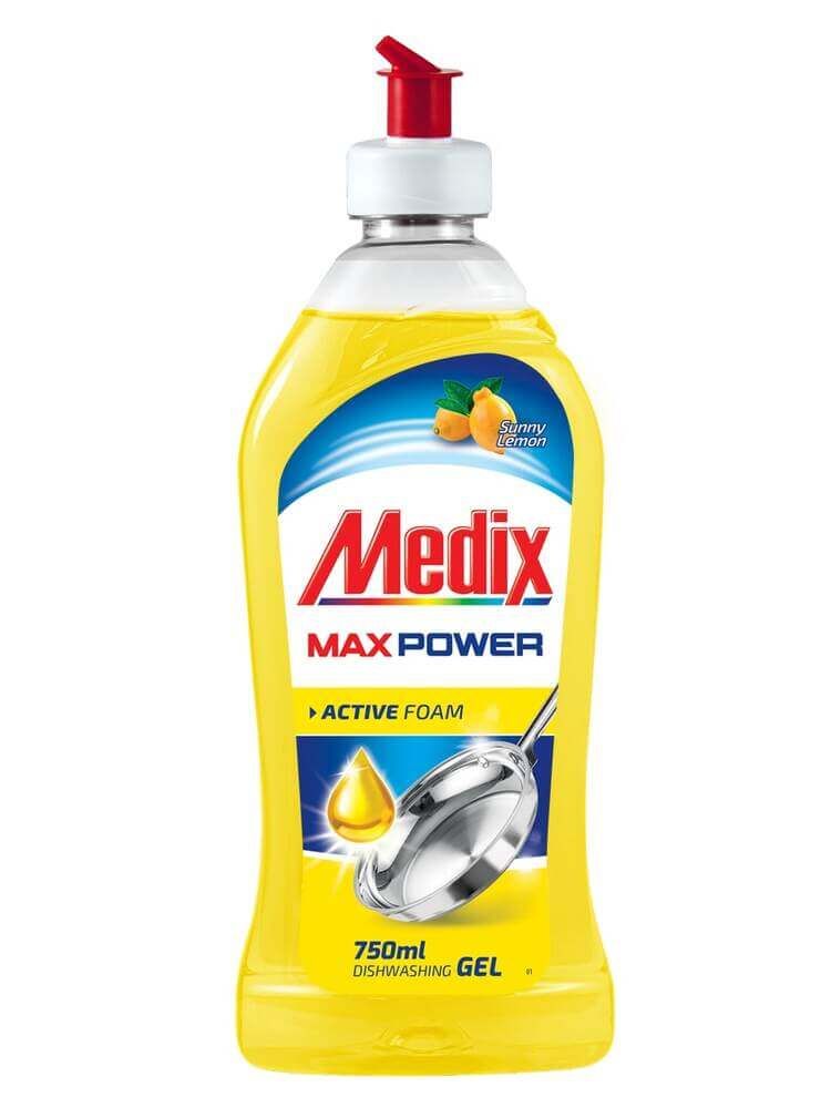 Medix Max Power Гел за съдове Лимон 750 мл