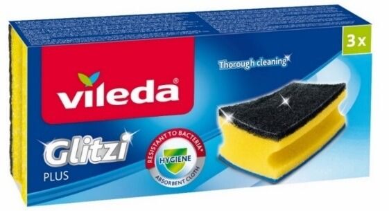 Vileda Glitzi Plus Кухненска гъба х 3 броя
