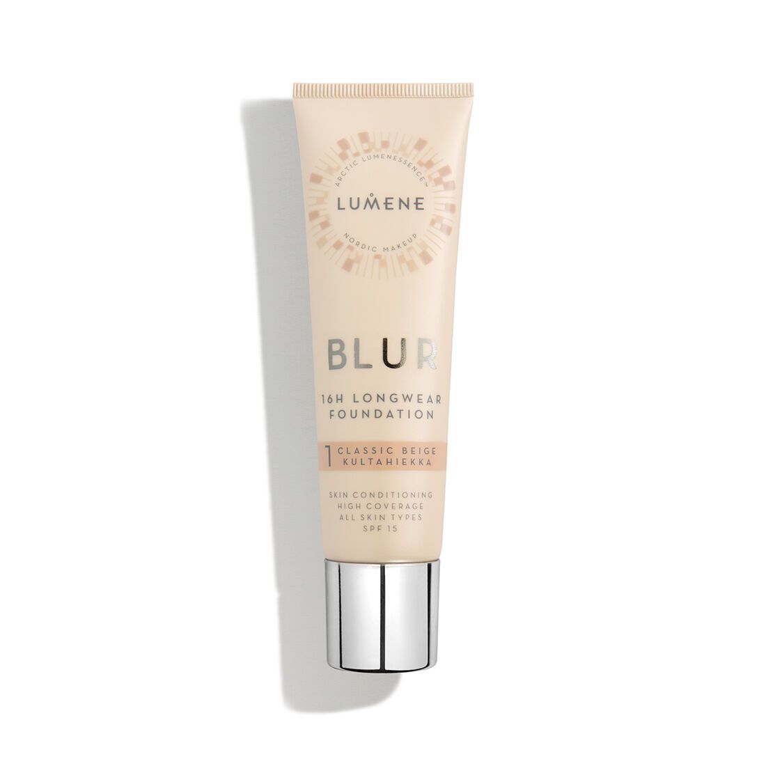 LUMENE VEGAN BLUR FAIR BEIGE Фон дьо тен дълготраен 16h SPF15 за нормална кожа 1.5