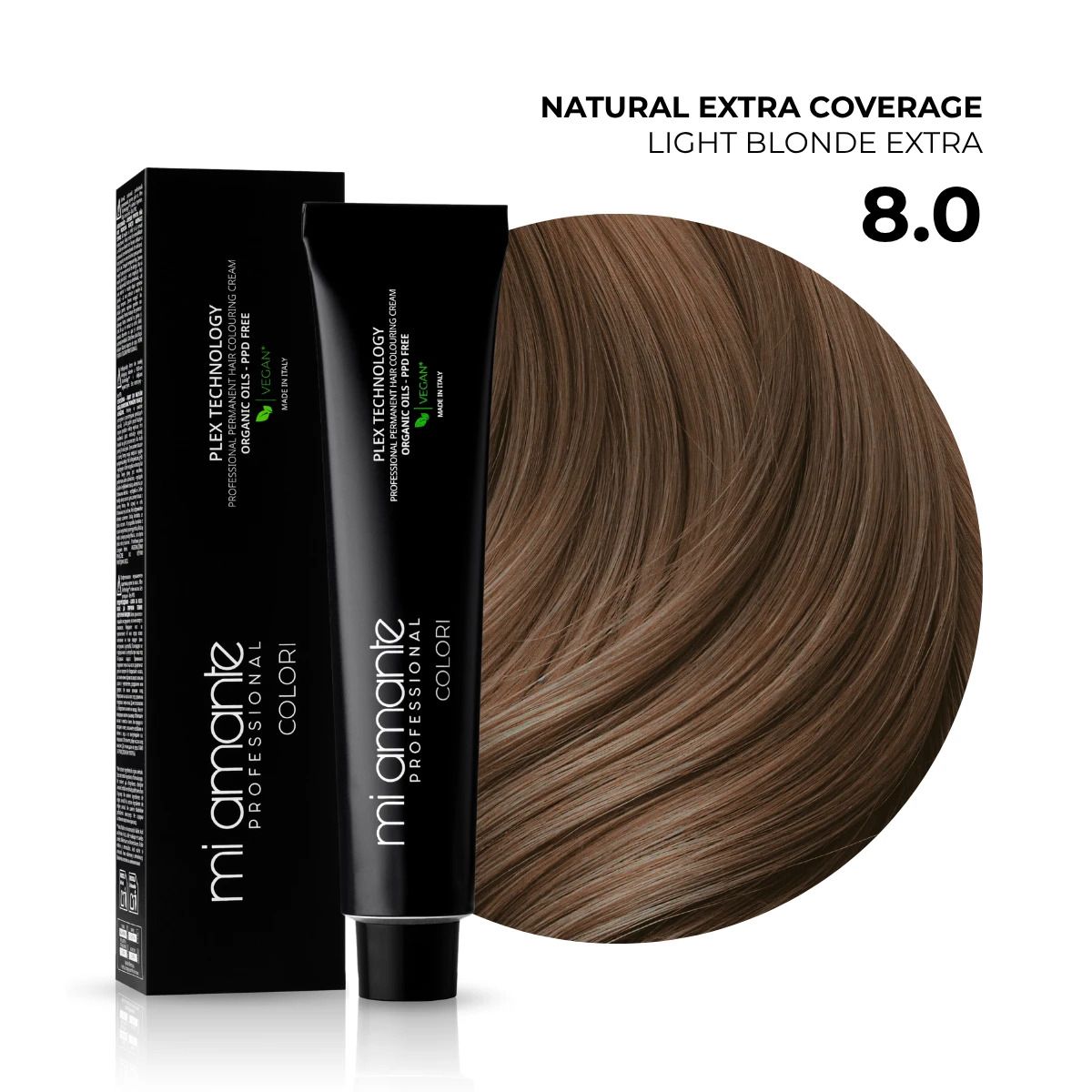 MI AMANTE COLORI LIGHT BROWN 5.0 Професионална боя за коса, 100мл.