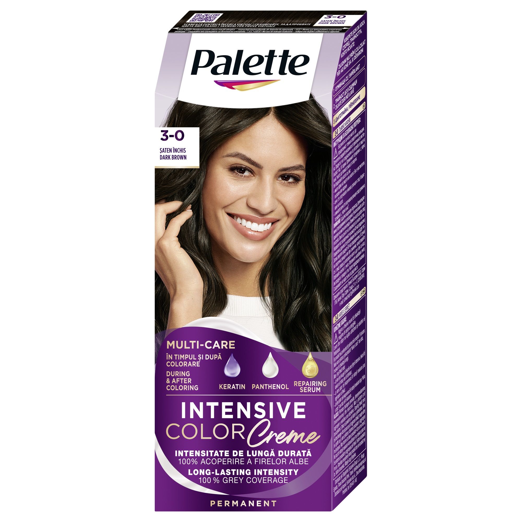 PALETTE INTENSIVE COLOR CREME Боя за коса 4-0 (N3) Middle Brown
