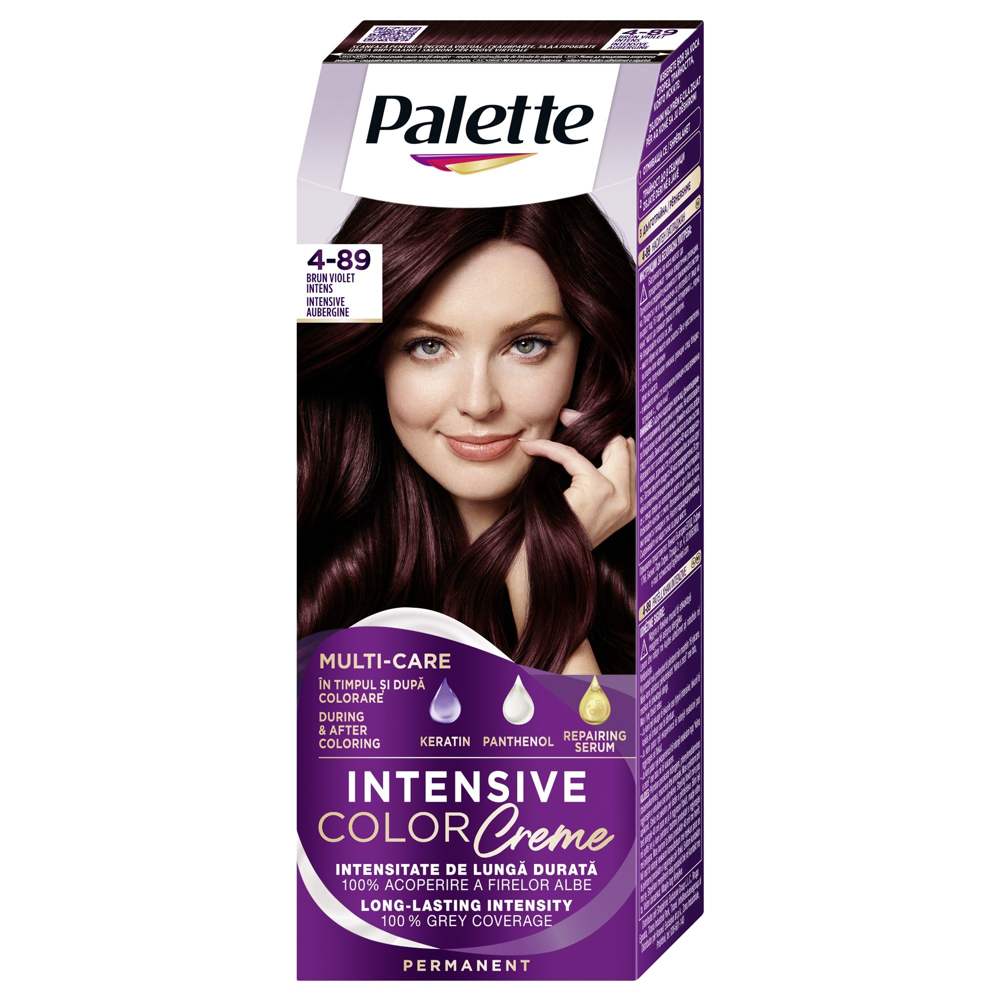 PALETTE INTENSIVE COLOR CREME Боя за коса 4-89 Intensive Aubergine