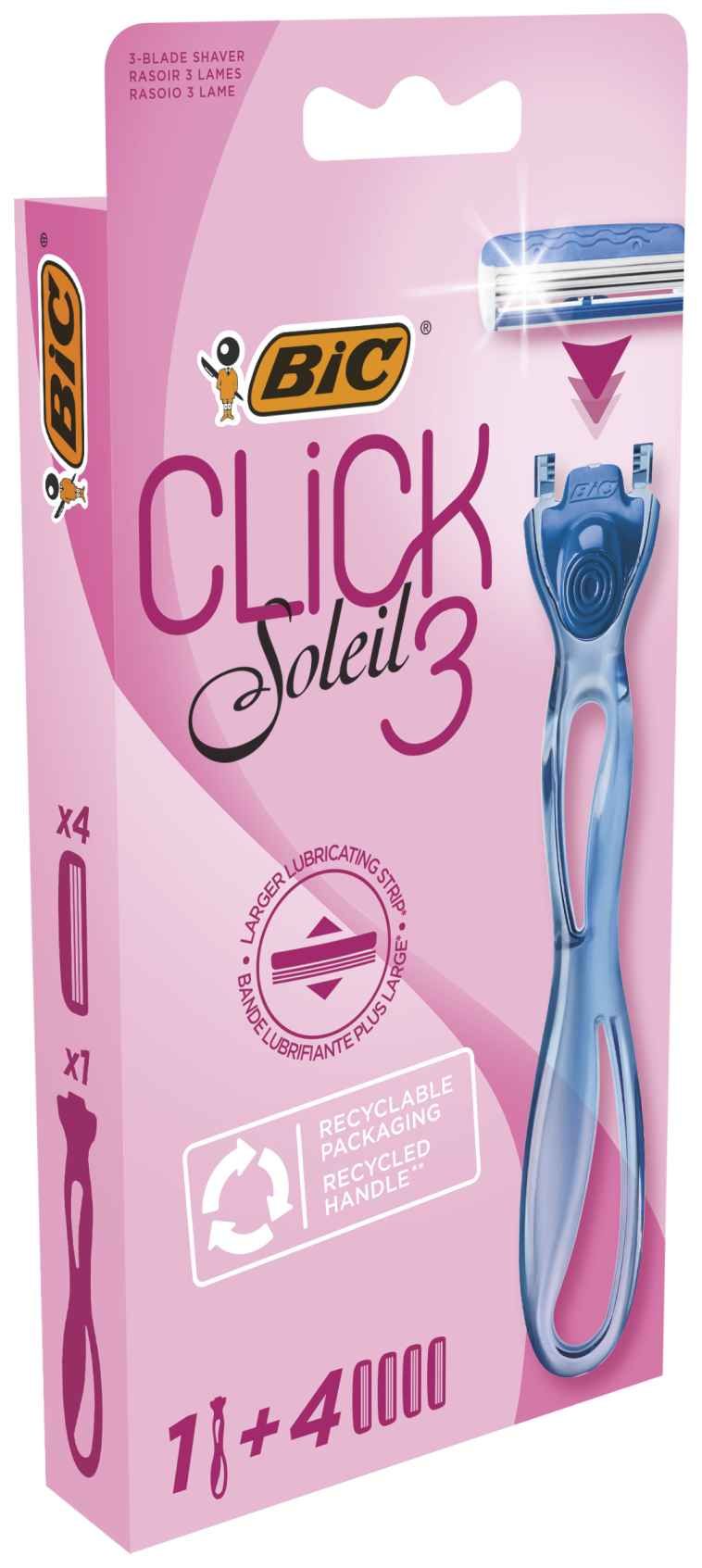 BIC CLICK SOLEIL 5 Система за бръснене, 1 бр. + 2 ножчета