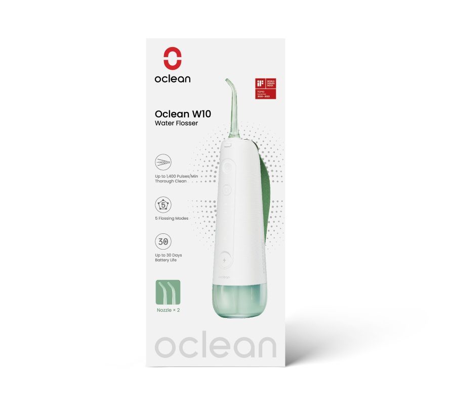OCLEAN W10 Зъбен душ, 2бр, накрайника, 5 режима, 200мл., Розов