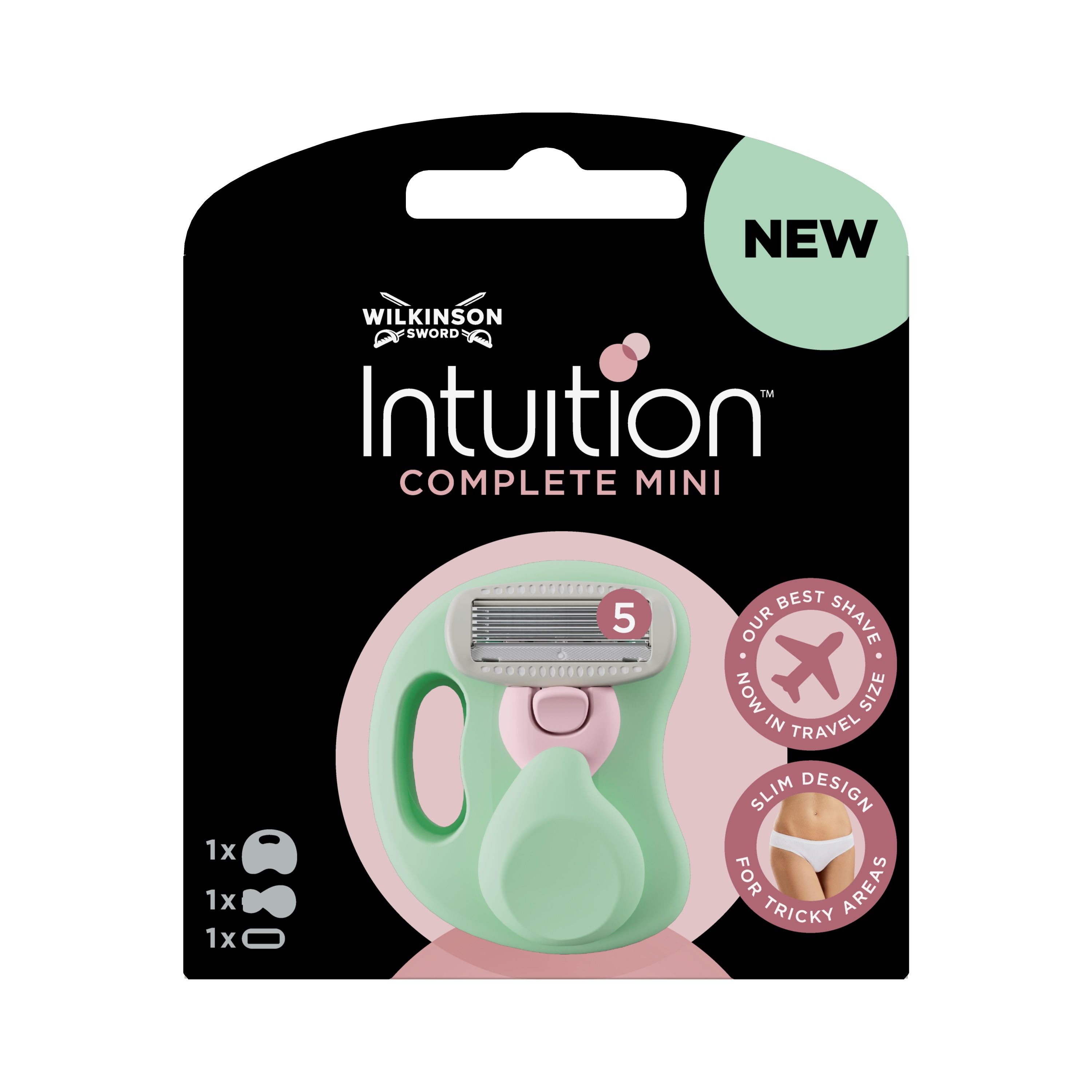 WILKINSON INTUITION COMPLETE Дамска система за бръснене, 1 бр. + ножче