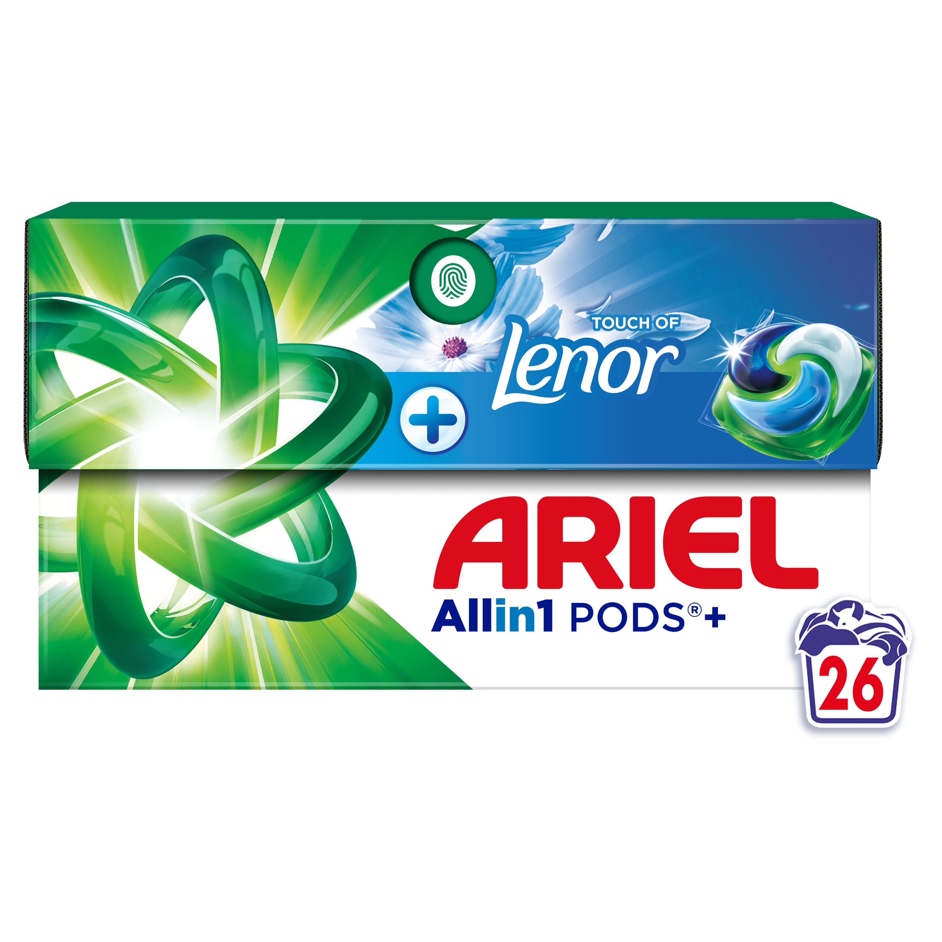 ARIEL PODS+ Touch of Lenor Unstoppables Капсули за пране, 38 пранета