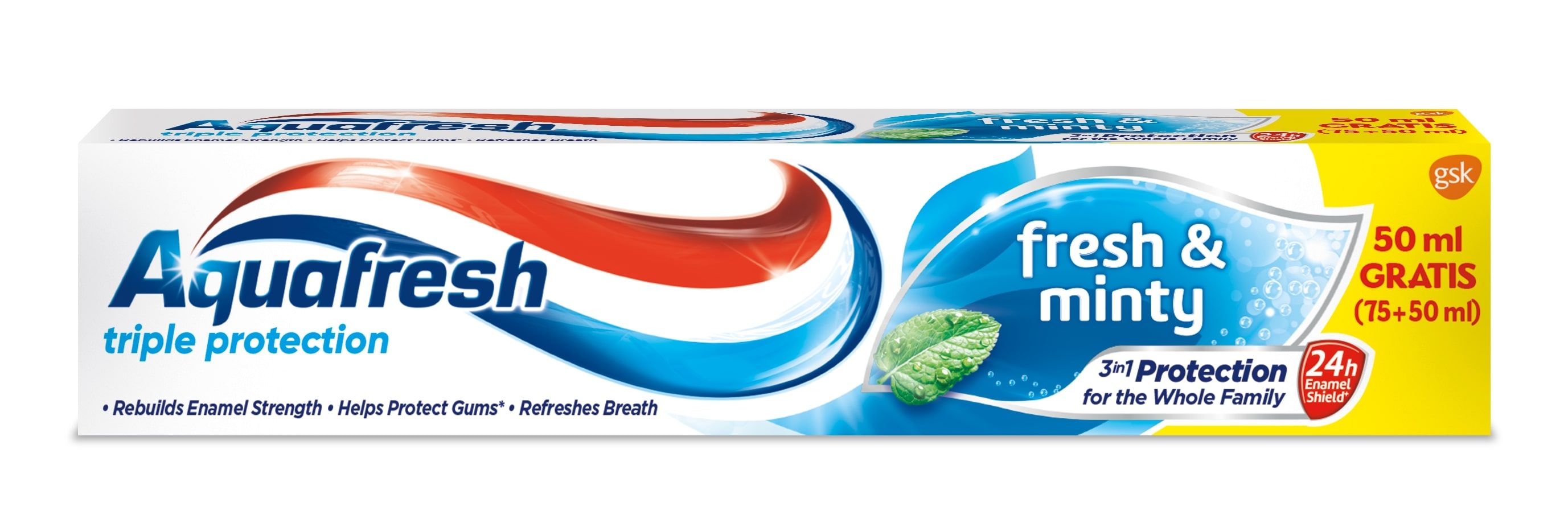 Aquafresh Triple Protection Mild & Minty Паста за Зъби x125 мл