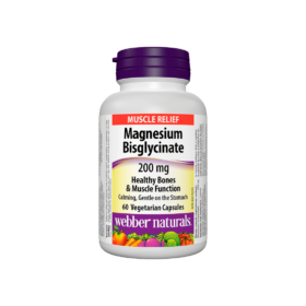 Webber Naturals Magnesium Bisglycinate Магнезий (бисглицинат) 200 мг x 60 V капсули