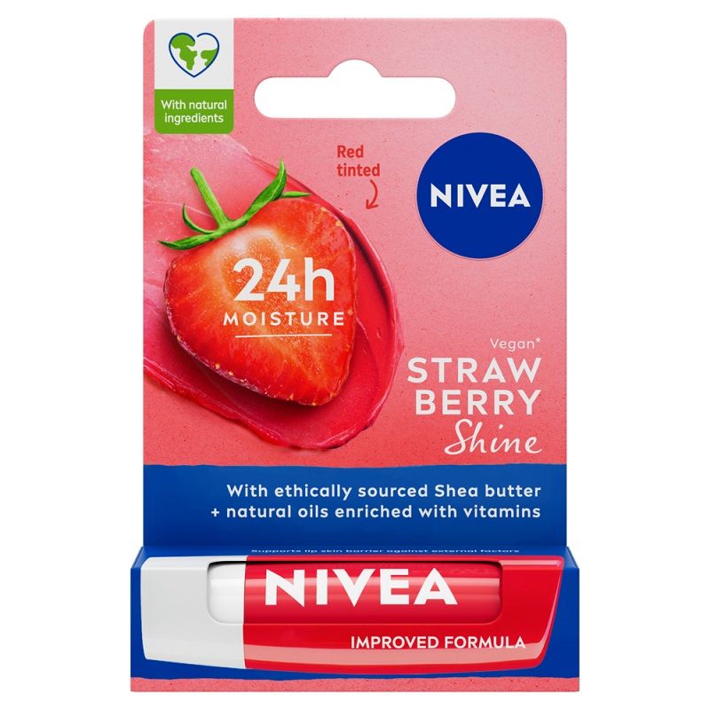 NIVEA FRUITY SHINE STRAWBERRY Балсам за устни 4.8, гр.
