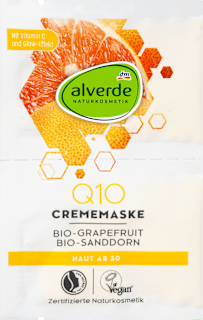 Маска за лице Q10 с био-грейпфрут и био-морски зърнастец, 10 ml