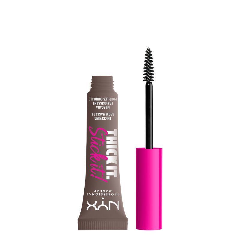 NYX PROFESSIONAL MAKE UP THICK IT STICK IT! Спирала за вежди Cool Ash Brown, 7 мл