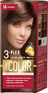 AROMA COLOR Крем - боя за коса - Nr. 14 Карамел, 1 бр