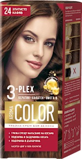 AROMA COLOR Боя за коса - Nr.24 Златисто кафяв, 1 бр