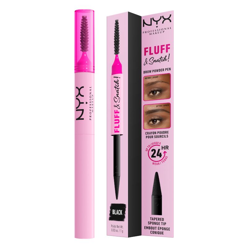 NYX PROFESSIONAL MAKEUP FLUFF&SNATCH BLACK Молив за вежди 08
