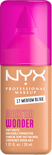 NYX PROFESSIONAL MAKEUP Фон дьо тен Make 'Em Wonder, Nr. 17 Medium Olive, 30 ml