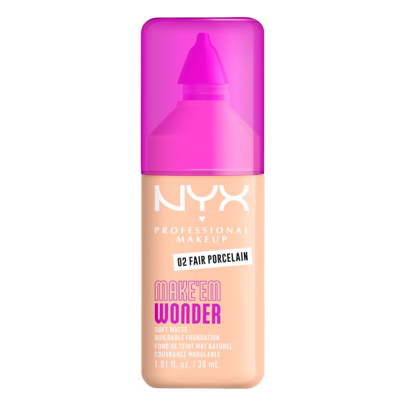 NYX PROFESSIONAL MAKEUP MAKE 'EM WONDER FAIR PORCELAIN Фон дьо тен 02