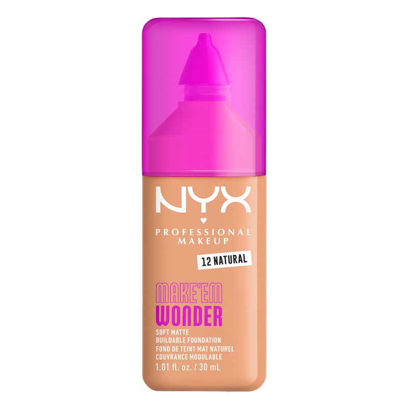 NYX PROFESSIONAL MAKEUP MAKE 'EM WONDER NATURAL Фон дьо тен 12
