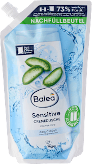 Крем душгел Sensitive с алое вера, пълнител, 600 ml
