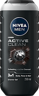 Душ гел Active Clean 3в1, 250 ml