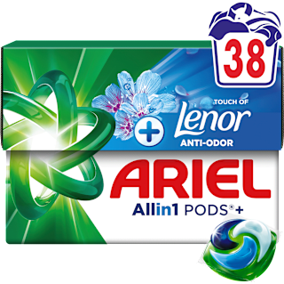 Капсули за пране Touch of Lenor, 38 бр