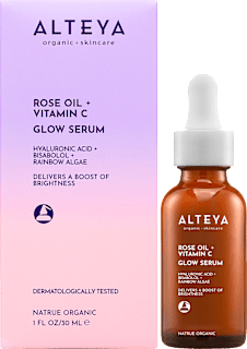 ALTEYA organics Био серум за лице с розово масло Luminous Rose, 30 ml