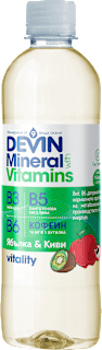 Вода с витамини и минерали vitality с ябълка и киви, 425 ml