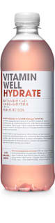 Обогатена вода с витамини Hydrate - Ревен и ягода, 500 ml
