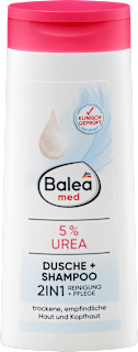 Душ гел и шампоан 2в1 с 5% урея, 300 ml