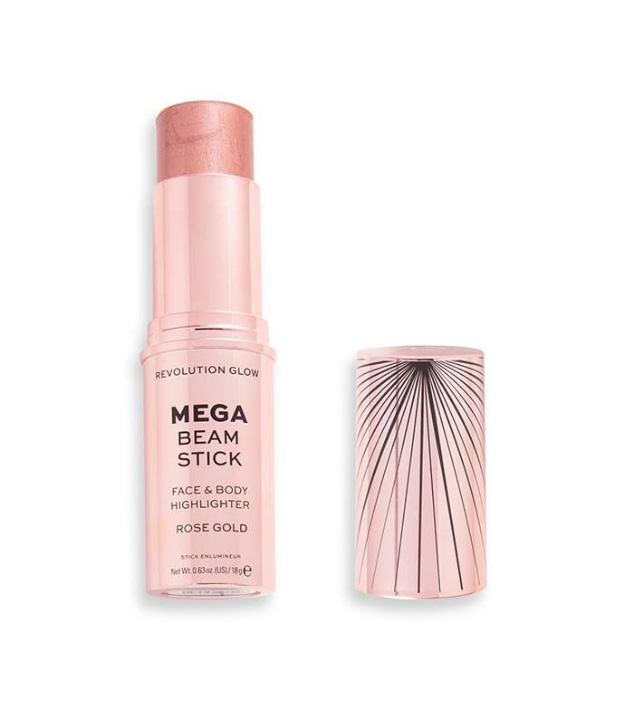 REVOLUTION Glow Mega Rose Gold Хайлайтър стик за лице и тяло