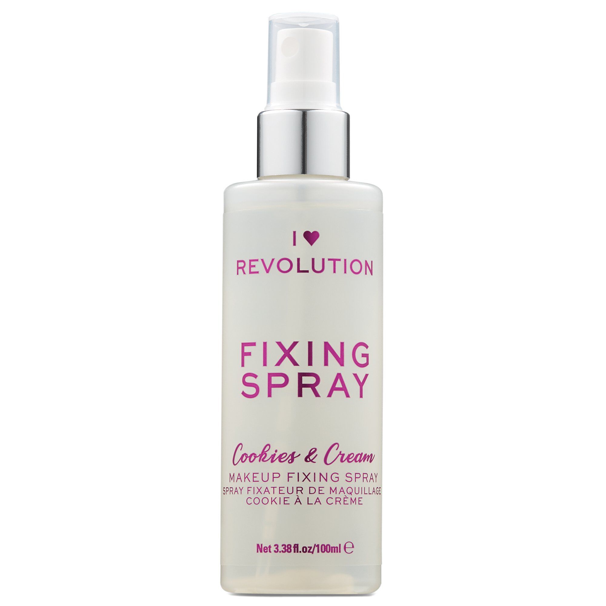 REVOLUTION I HEART  COOKIES&CREAM Спрей за фиксиране на грим, 1бр