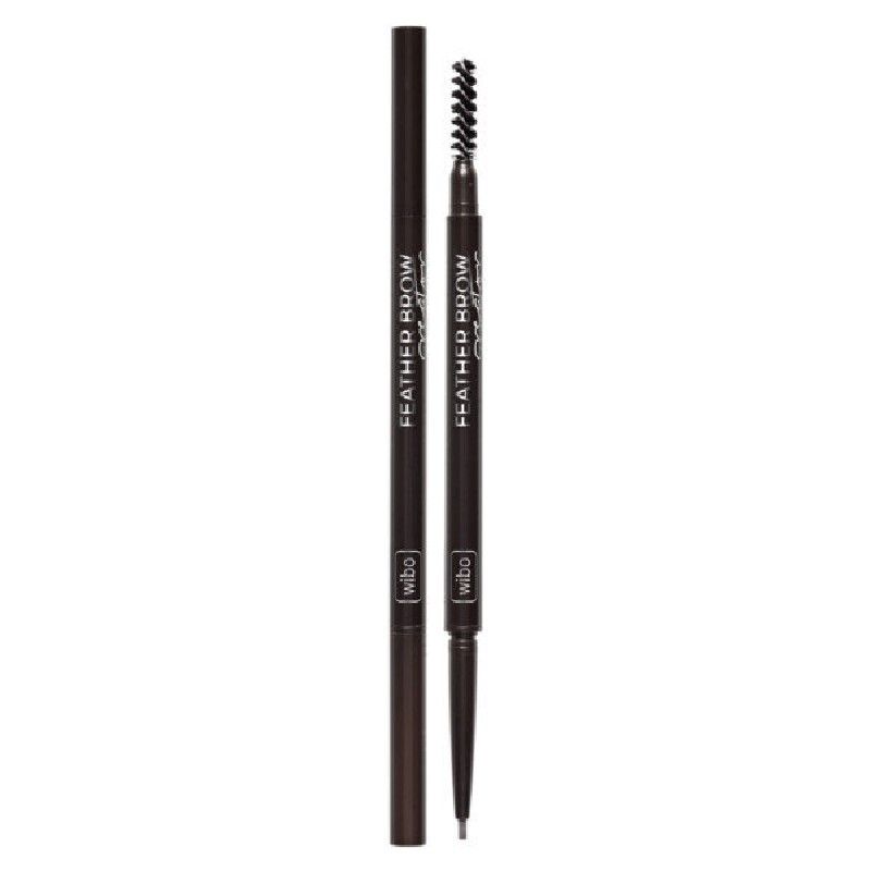 WIBO FEATHER Молив за вежди прецизен с четка Dark, 5 г