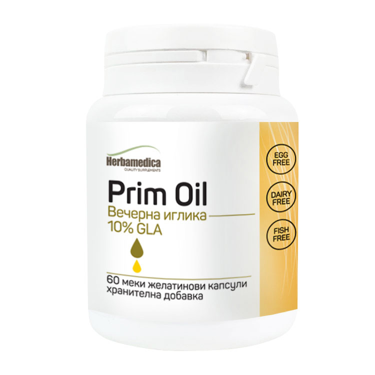 HERBAMEDICA PRIM OIL 500mg x 60 caps Бурканче