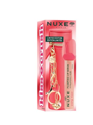 NUXE KISS CRUSH VERY ROSE уплътняващ серум за устни 8ml + кожен кейс