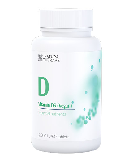 NATURA THERAPY VITAMIN-D3 (Vegan) 2000IU за нормална функция на мускулите x 60 tabl