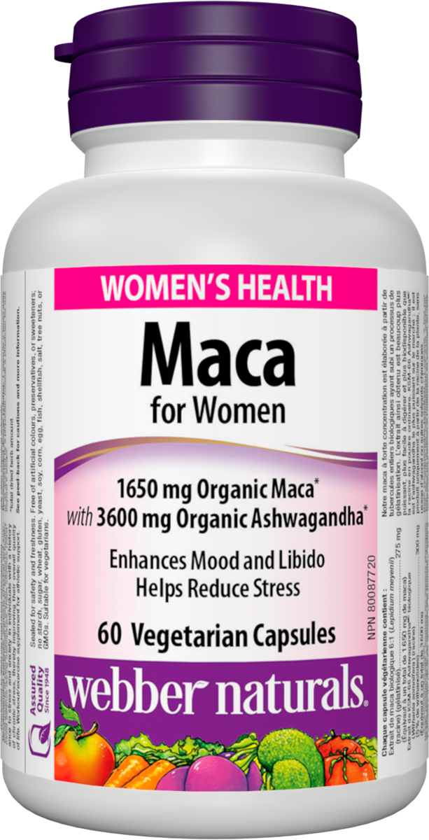 WEBBER NATURALS MACA FOR WOMEN повишава женското либидо и енергията x 60 caps