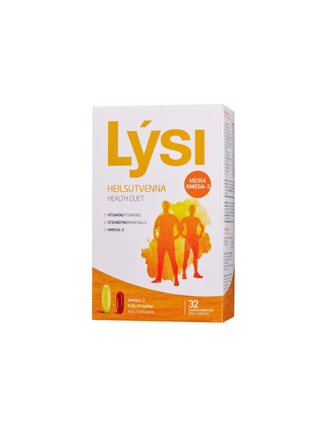 LYSI HEALTH DUET OMEGA-3 MULTIVITAMIN Мултивитамини и Омега-3 Дуо опаковка (4 блистера х 8 капсули) за силен имунитет х 32 caps
