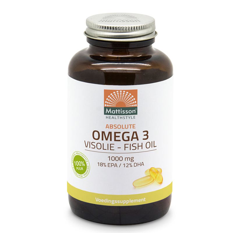 MATTISSON Absolute Omega 3 Visolie Рибено масло 1000 mg ЕPADHA 180 mg 120 mg х 120 caps