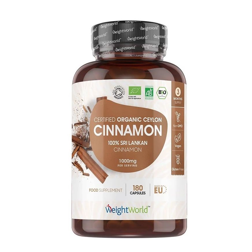 WEIGHT WORLD ORGANIC CEYLON CINNAMON / Цейлонска канела 1000mg х 180 капсули