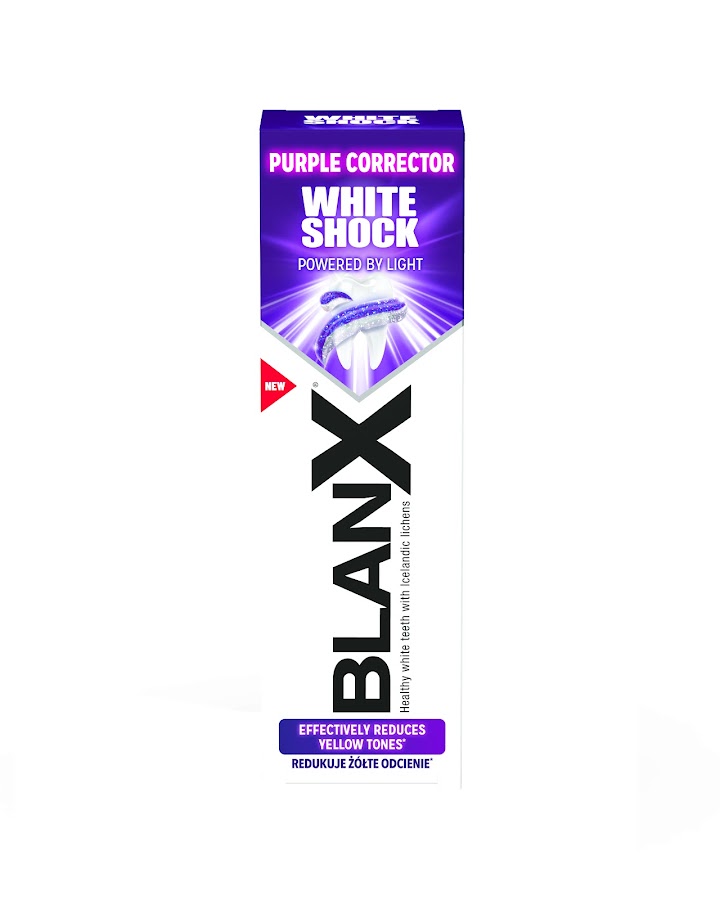BLANX Паста за зъби УАЙТ ШОК ПЪРПЪЛ 75ml