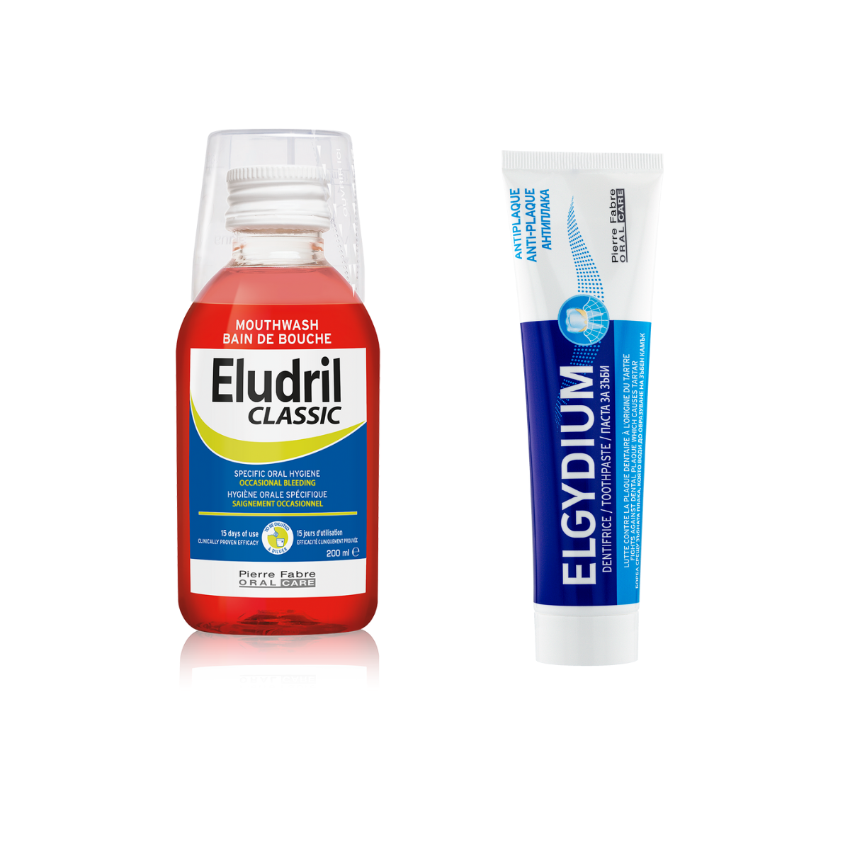 ELUDRIL PROMO CLASSIC вода за уста 200ml + Elgydium Anti-plaque 50ml