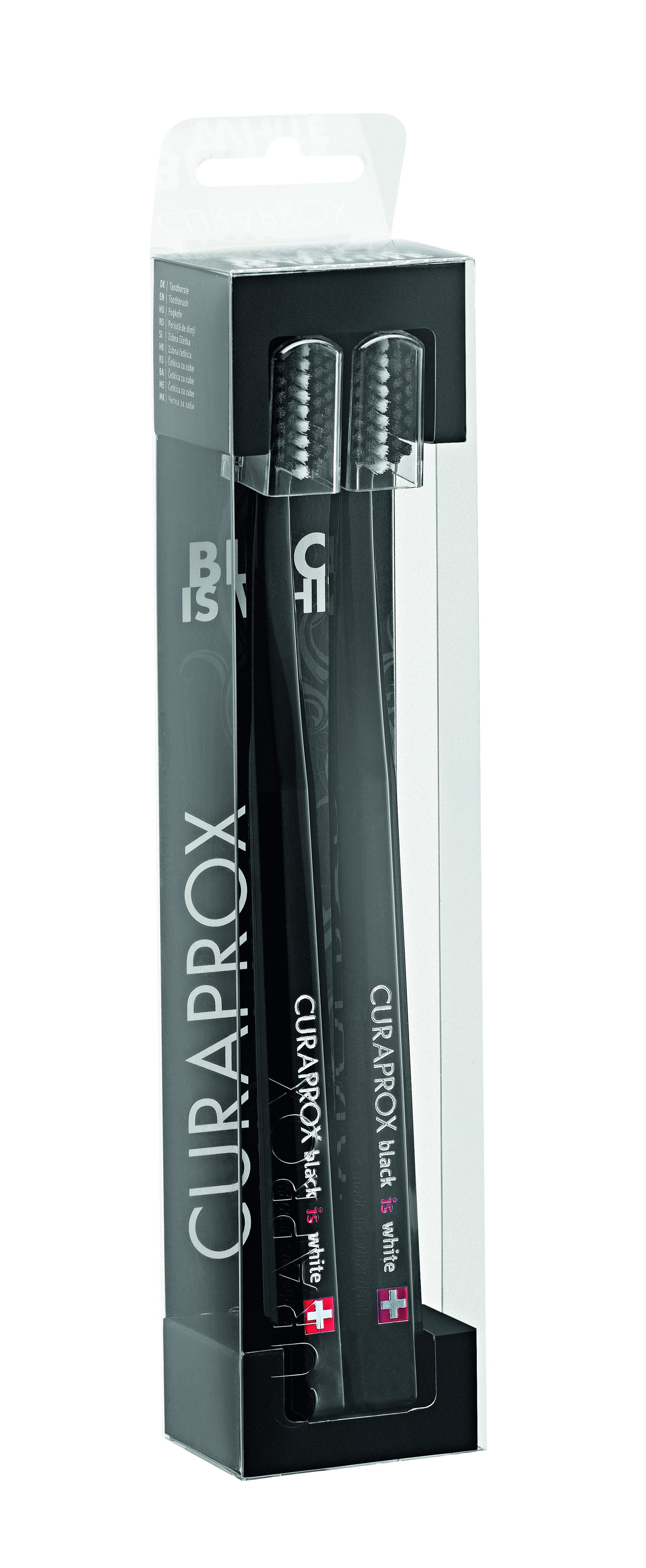 CURAPROX четка за зъби Black is White черни 2 бр. блистер