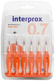 DENTAID INTERPROX 4G super micro интердентални четки за зъби 0.7mm х 6 бр