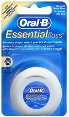 ORAL-B ESSENTIALS FLOSS конци за зъби Unwaxed 50m