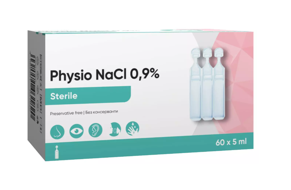LIVSANE физиологичен разтвор стерилни монодози 5ml x 60