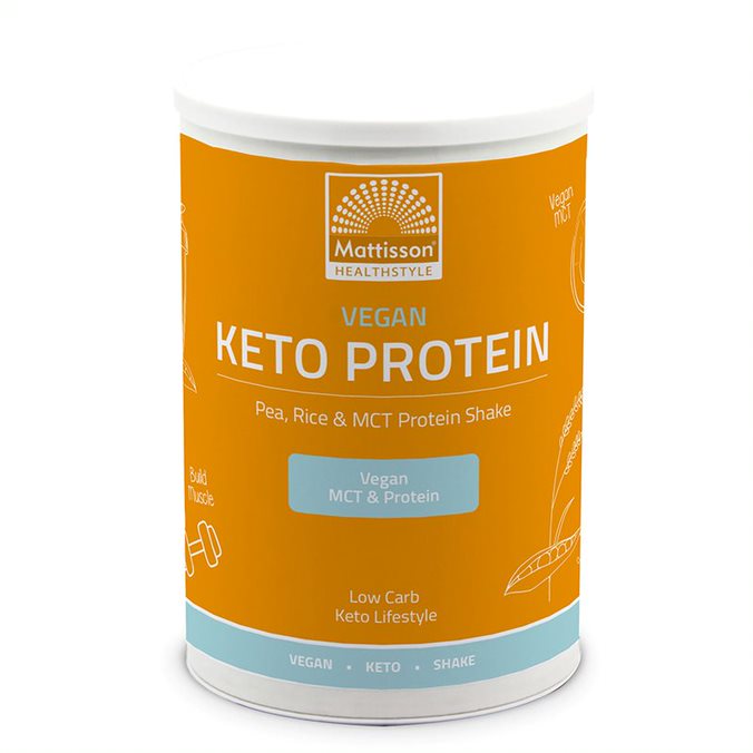 MATTISSON Vegan Keto Protein shake - Pea, Rice,  MCT Веган Кето протеинов шейк - грах, ориз, MCT x 350 g powder