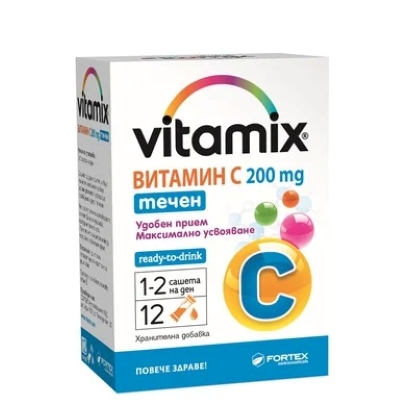FORTEX VITAMIX VITAMIN C 200 течни сашета x 12 sach