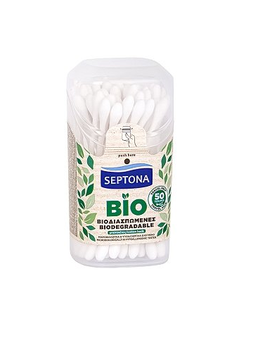 SEPTONA Биоразградими клечки за уши плоска кутия x 200