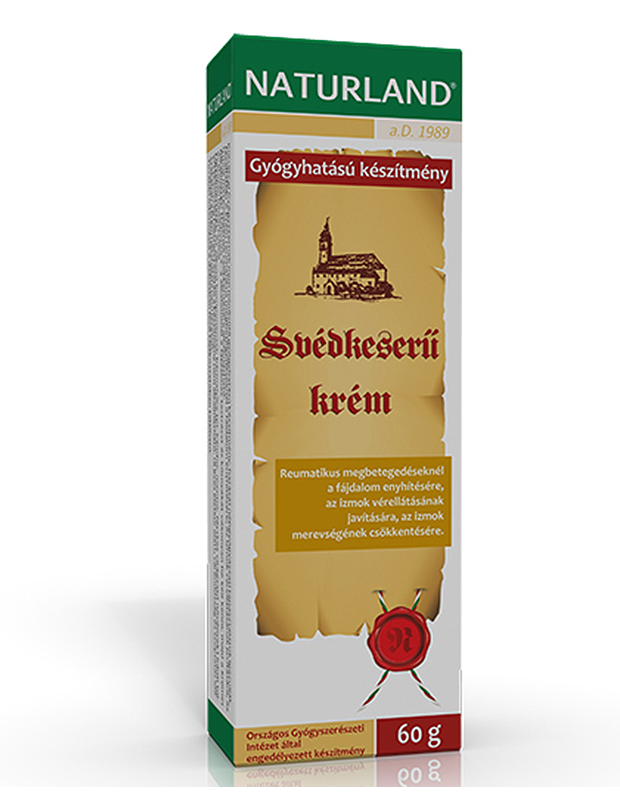 NATURLAND SVEDKESERU KREM Масажен крем с шведска горчивка, камфор и ментол за отпускане и тонус x 60g