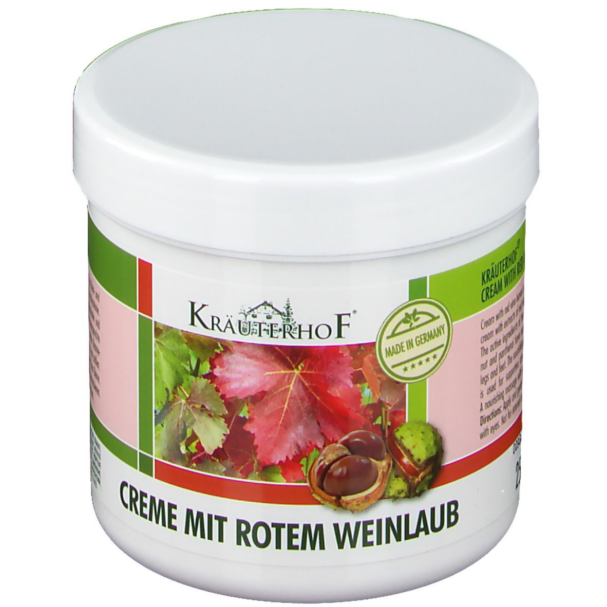 ASAM KRAUTERHOF крем с див конски кестен и червени лозови листа за крака 250ml
